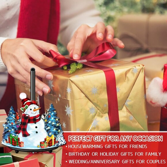 Christmas Decorations Indoor, Christmas Kitchen & Bathroom Decor, Snowman Decora - Picture 7 of 7